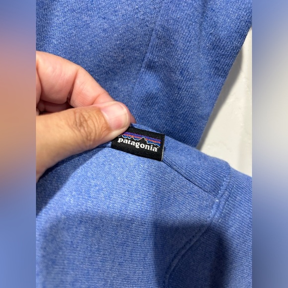 Patagonia Men's Large P-6 Logo Uprisal Crew Sweatshirt Blue NWT Cozy Soft - Picture 4 of 9